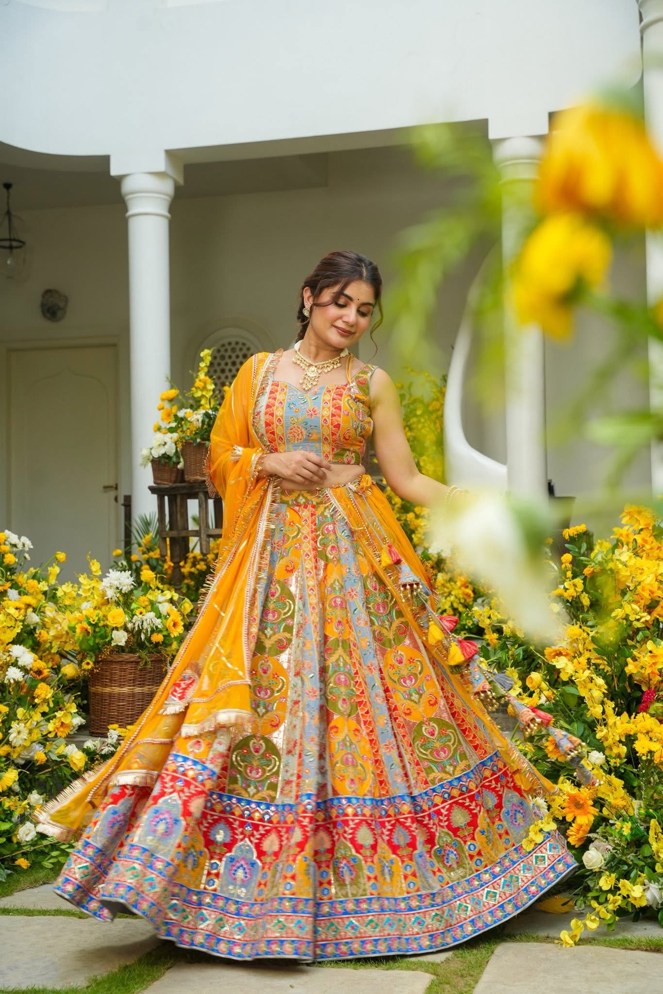 Mahjabeen Multicolour Lehenga Set
