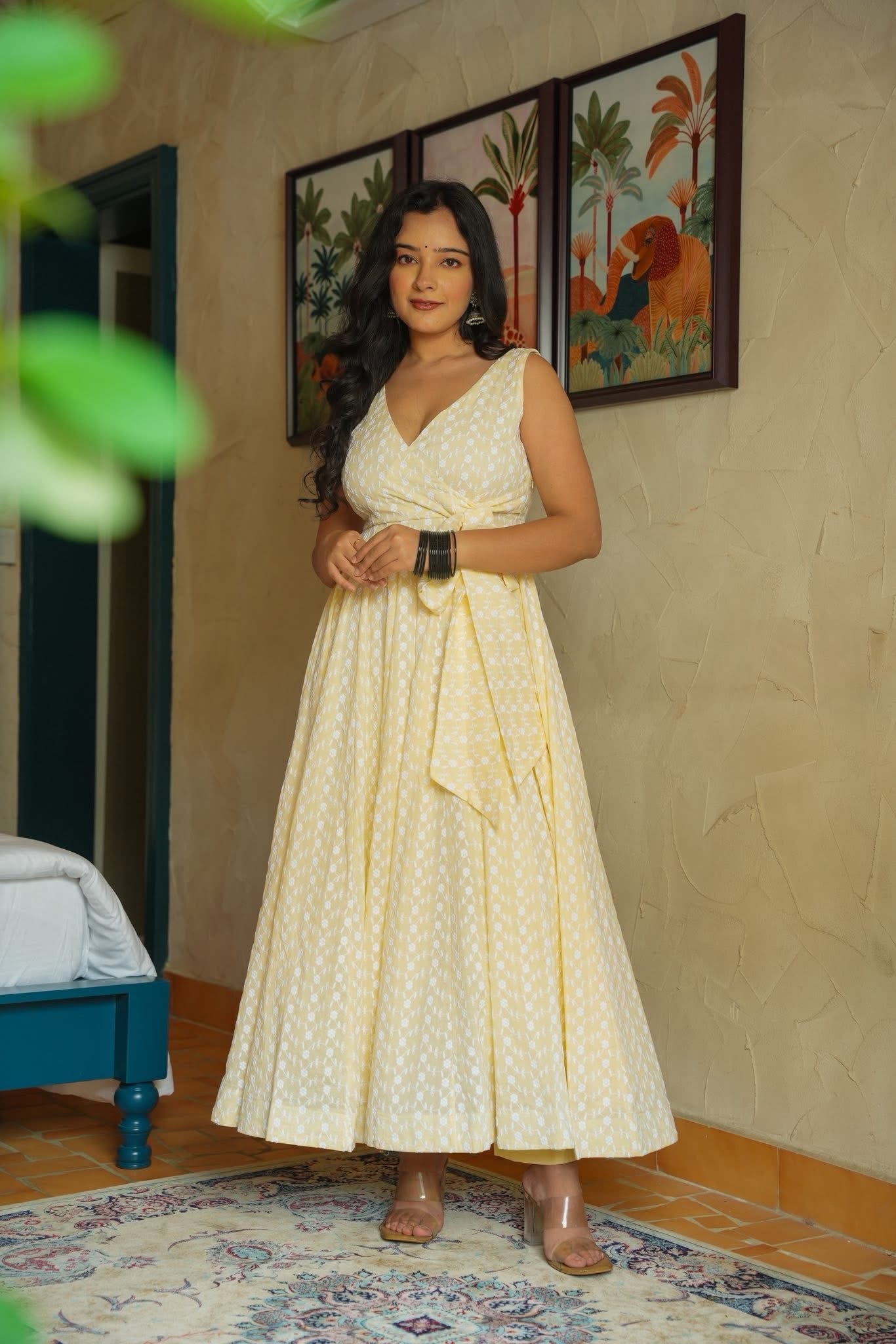 Delicate Weave Cotton Kurta Set