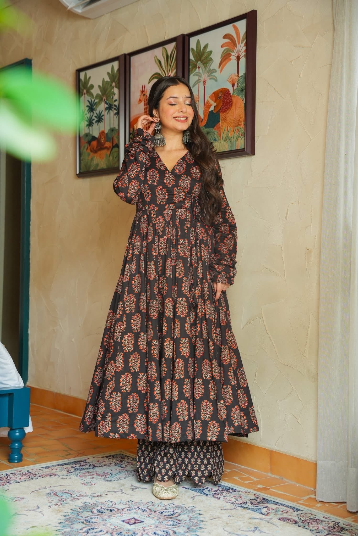 Jheel Naaz Angrakha Kurta Set