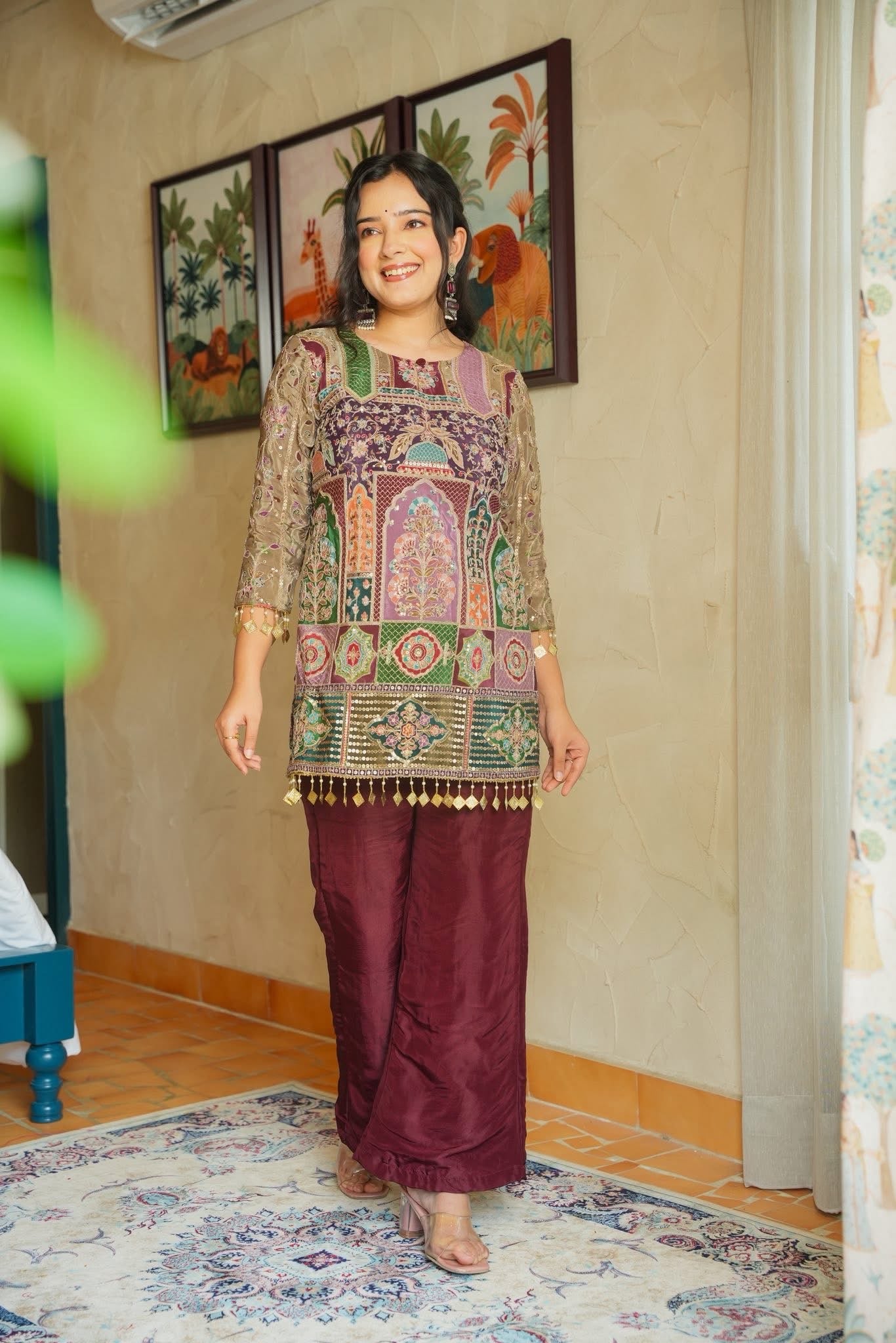 Aari Taaz Embroidered Festive Co-Ord Set
