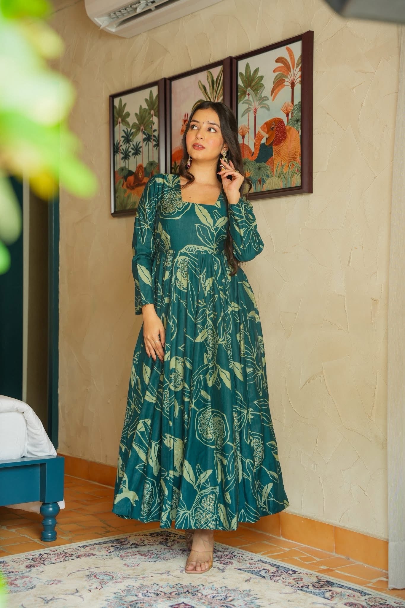 Sable Green Muslin Kurta Set