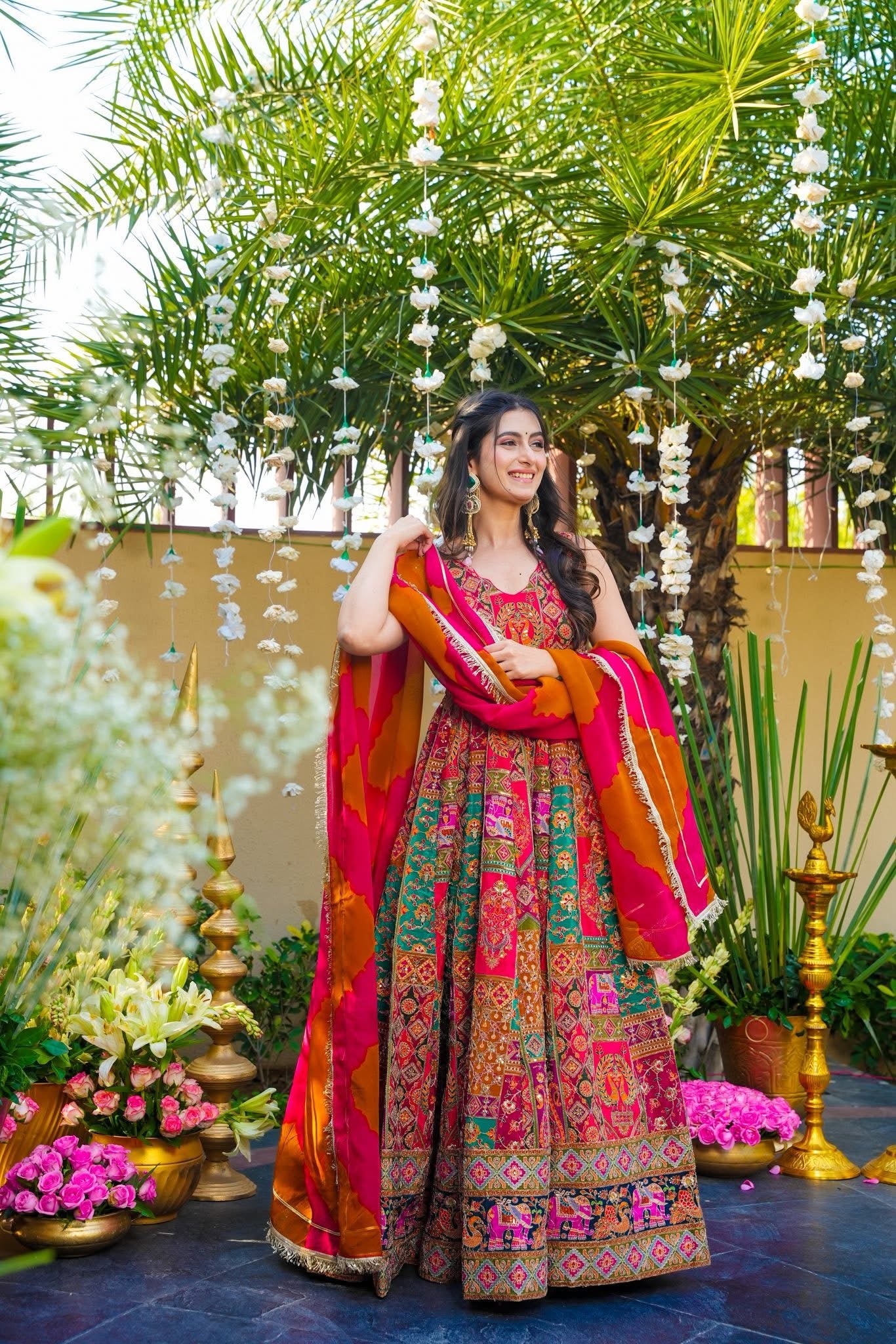 Zalvi Multicolored Heavy Maxi Set