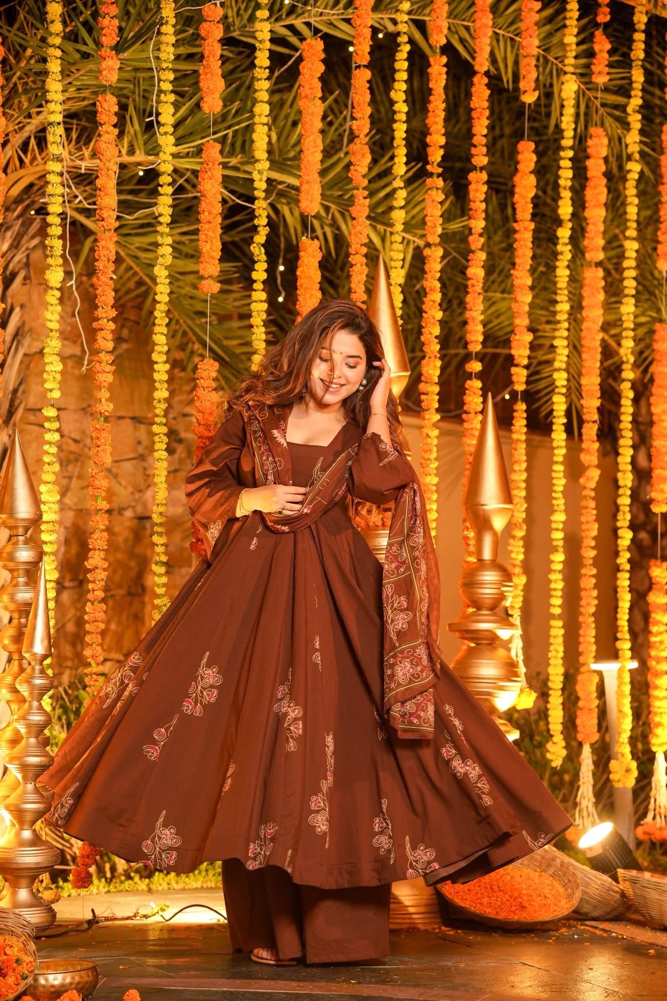 Kshirja Printed Cotton Suit Without Dupatta