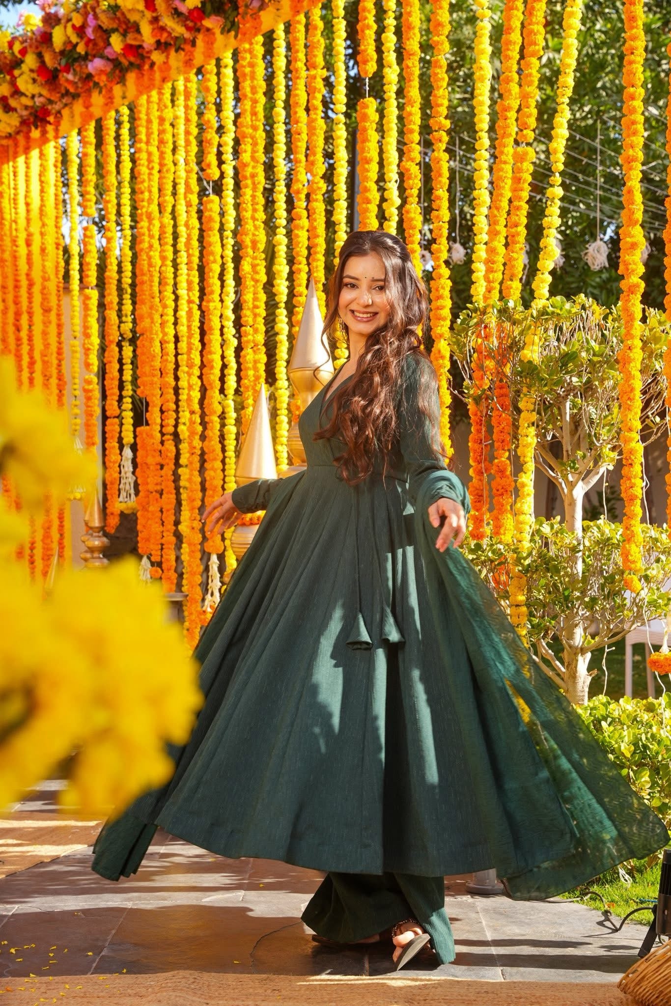 Harmridha Cotton Anarkali Suit Set