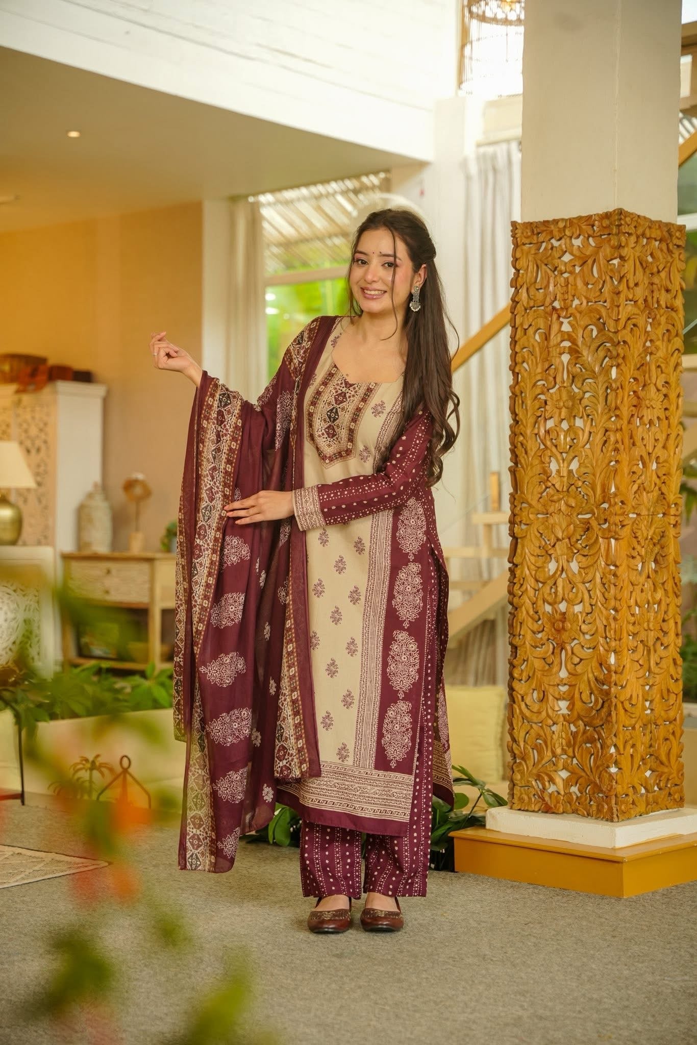Vira Printed Cotton Kurta Set