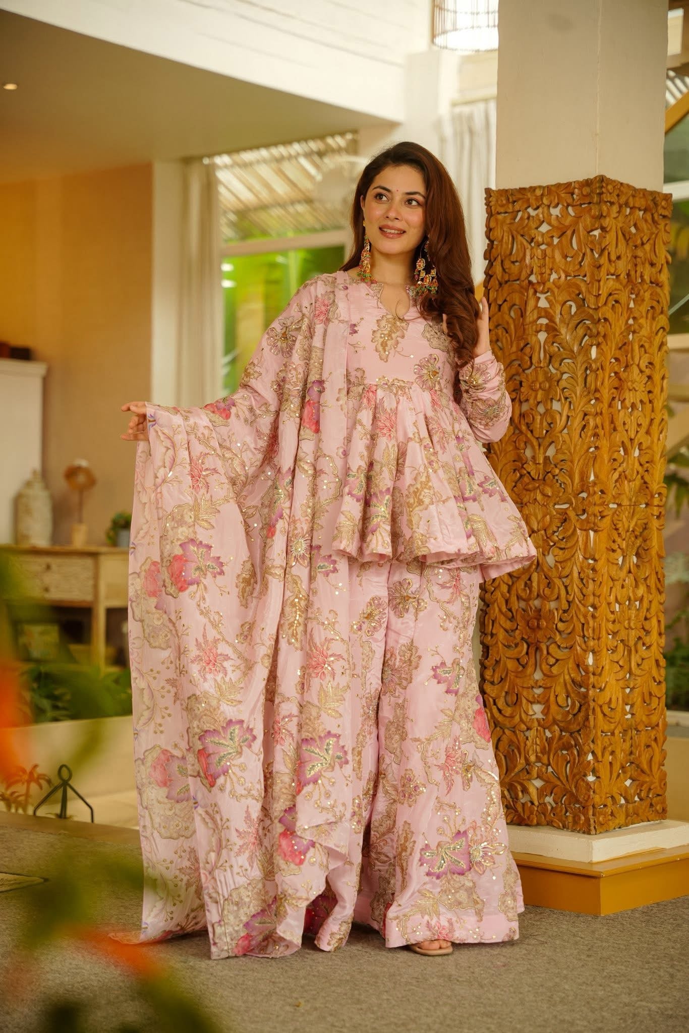 Alara Heavy Embroidered Wedding Wear Sharara Set