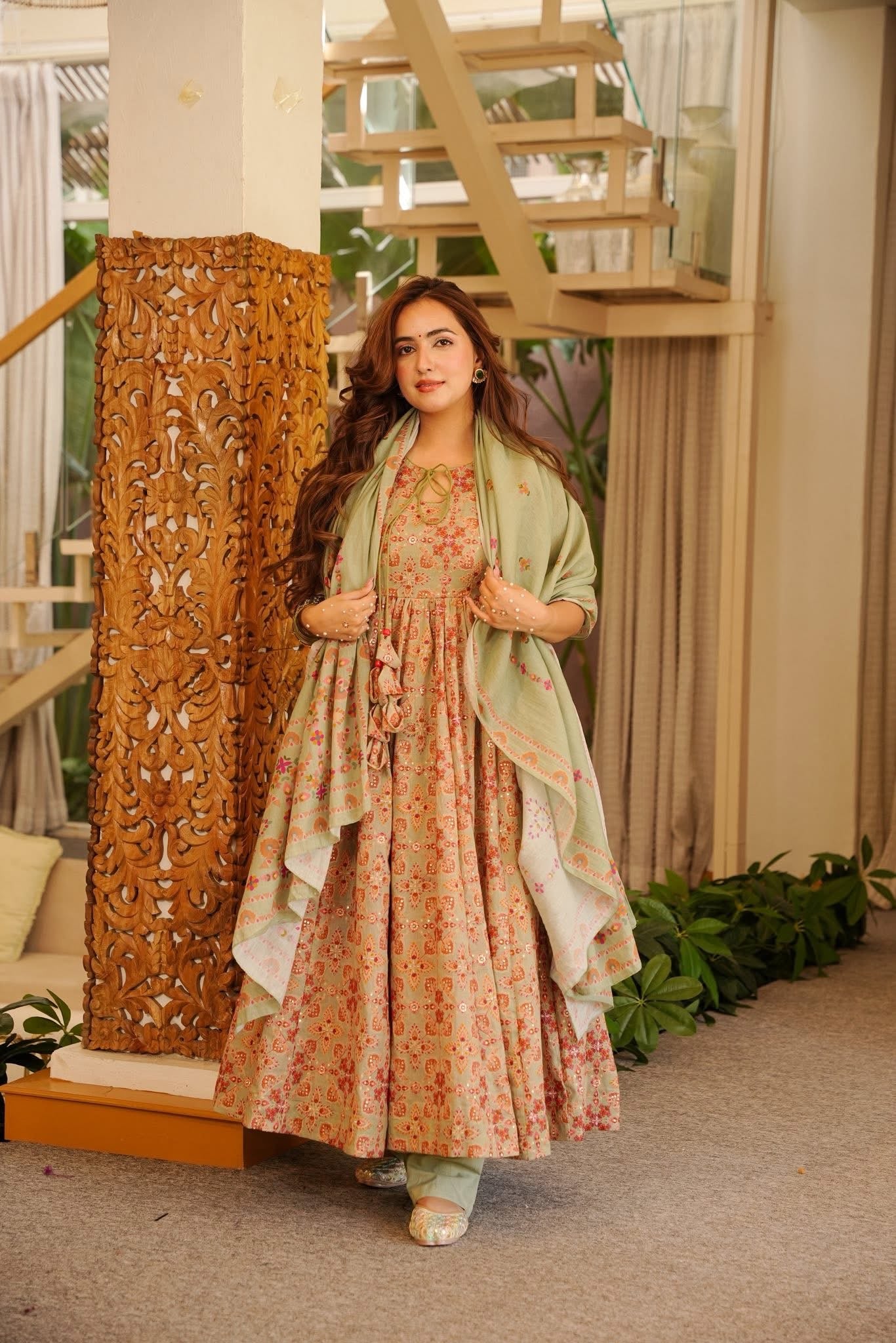 Rihansa Cotton Anarkali Suit Set