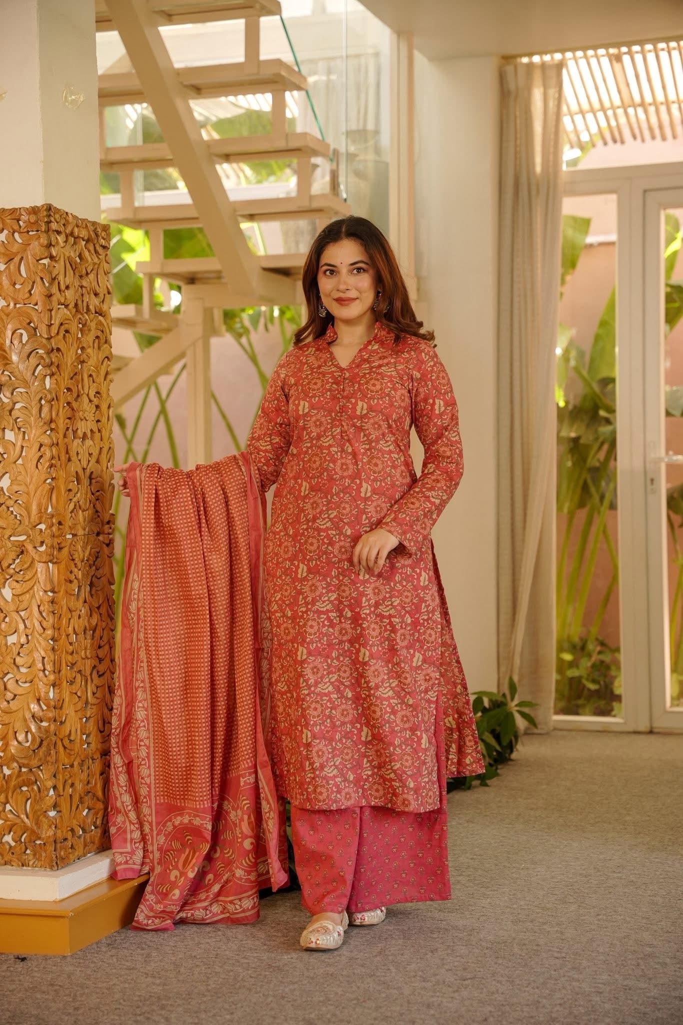 Isla Printed Cotton Kurta Set