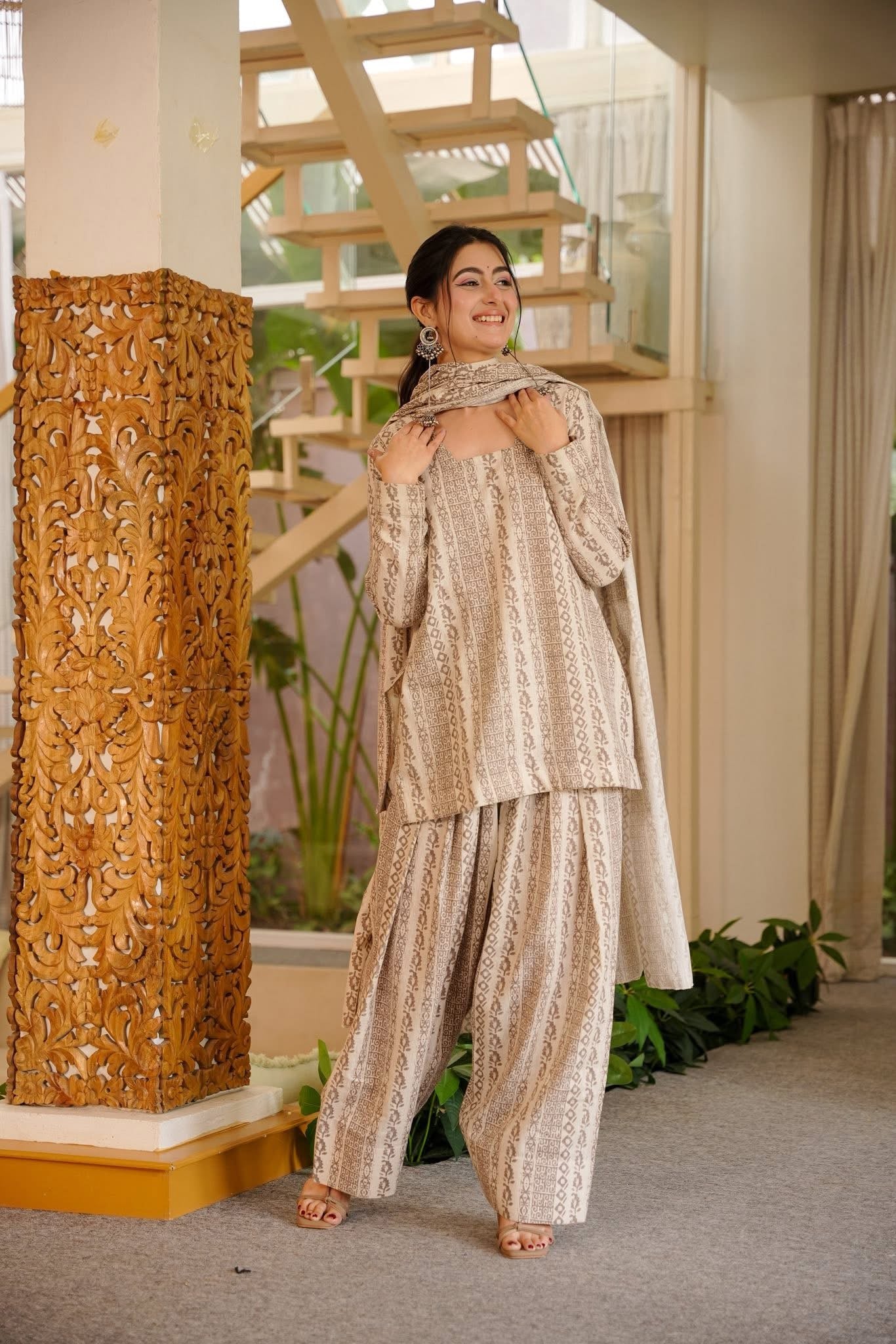 Uzma Cotton Farshi Salwar Set