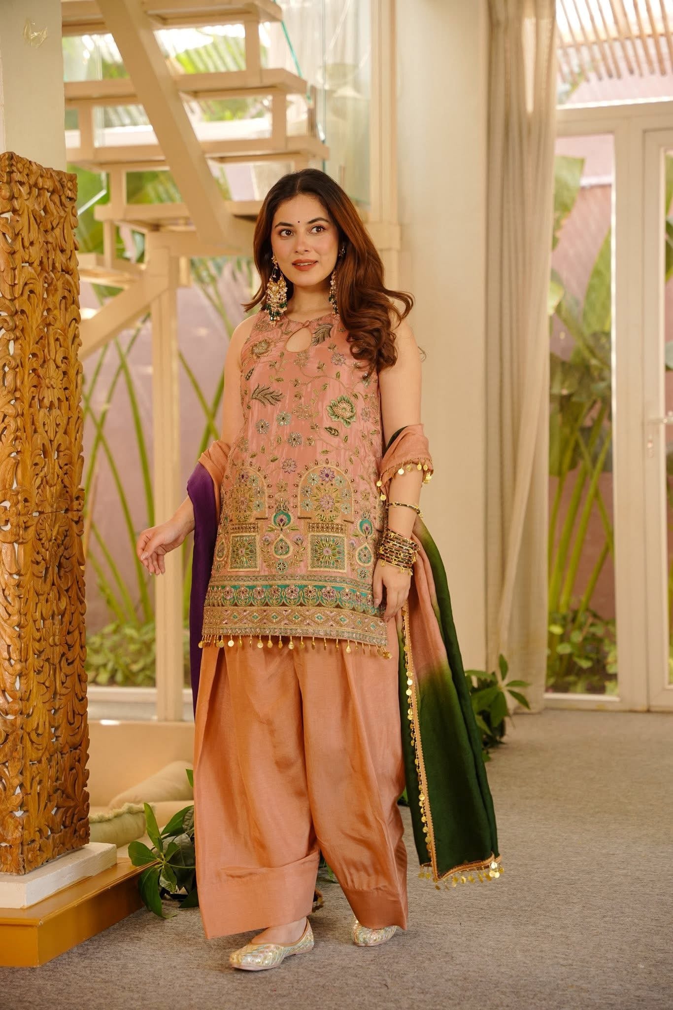 Ginni Heavy Embroidered Farshi Salwar Set