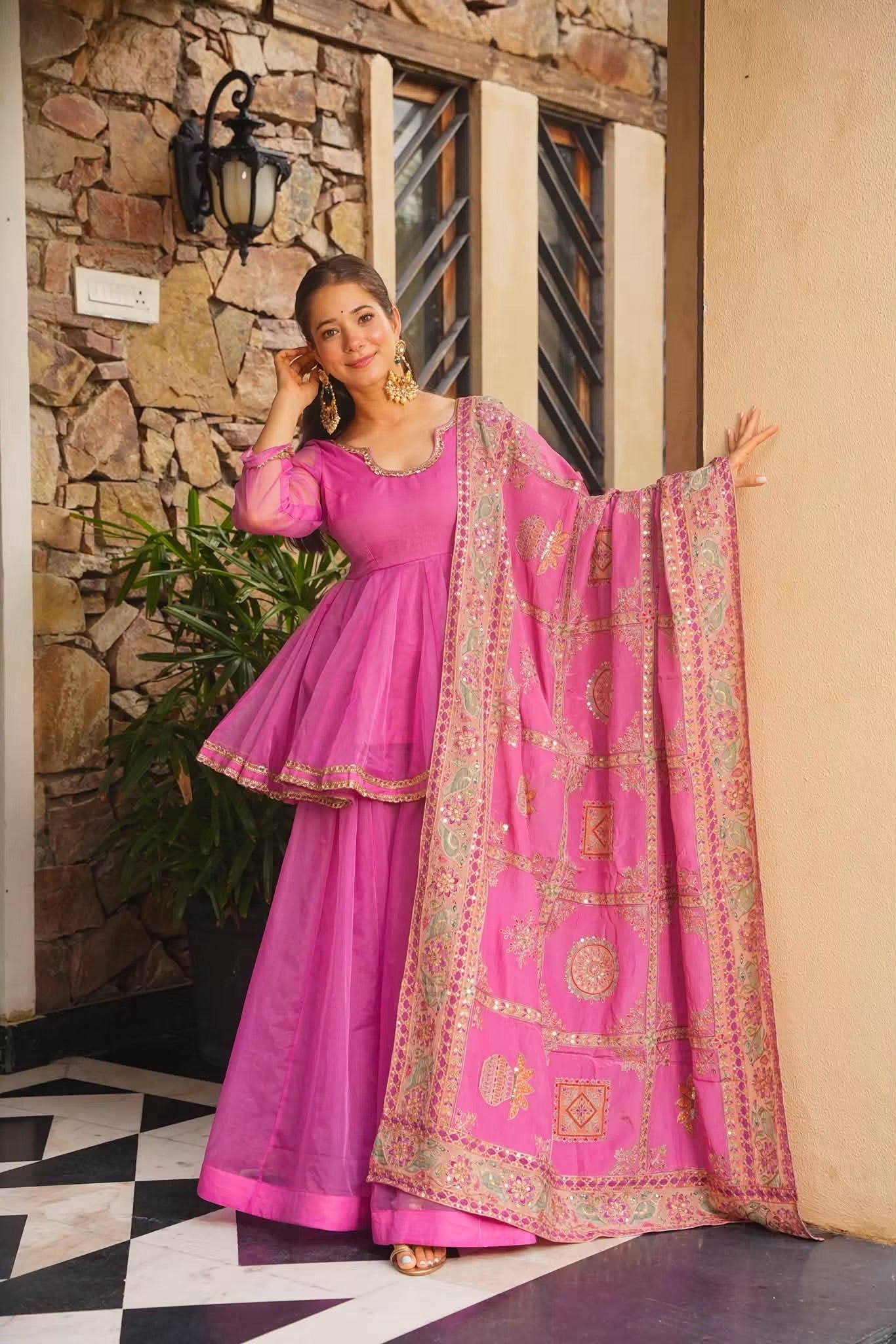 Manjari Heavy Embroidered Kurta Set