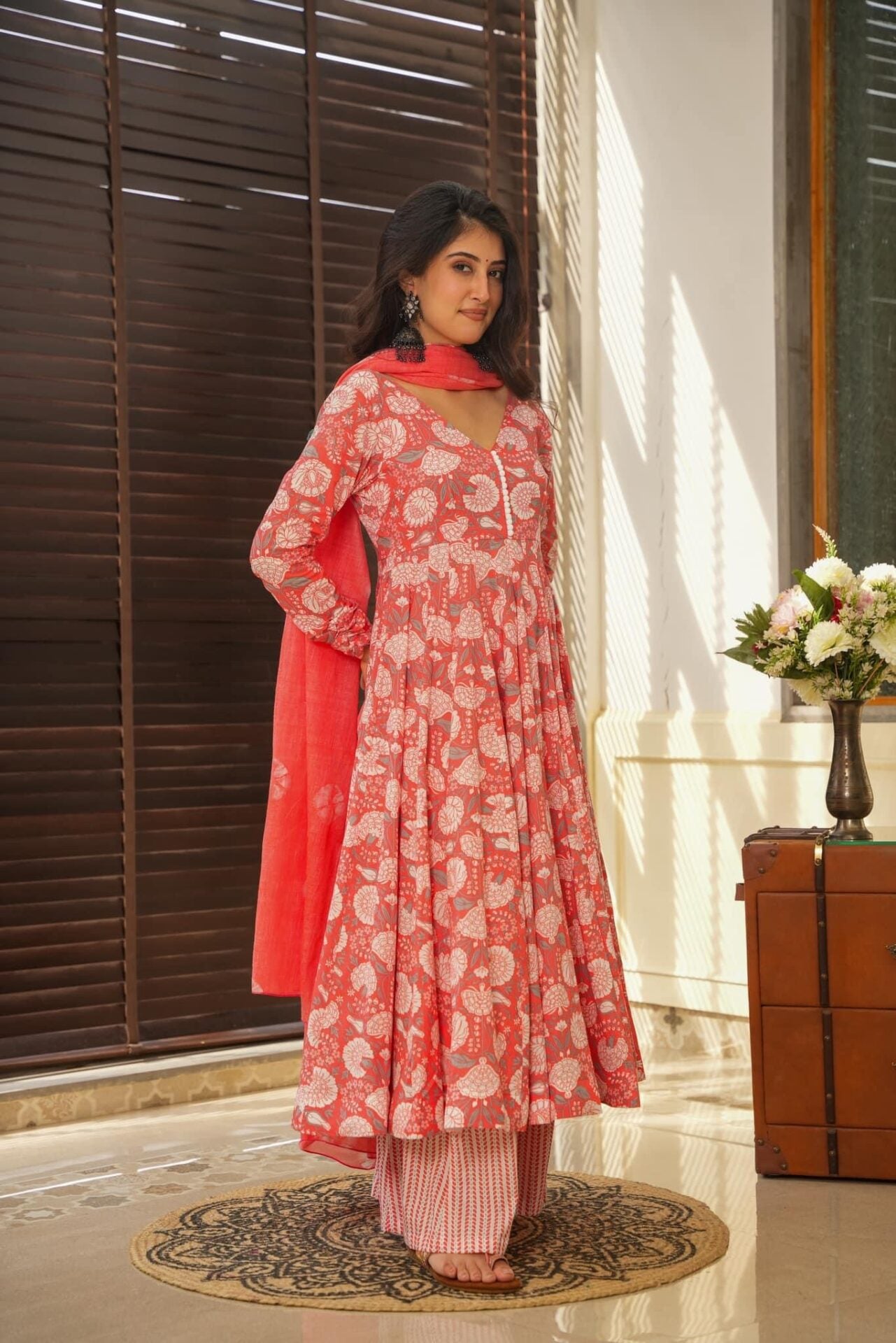 Jagruthi cotton suit Without Dupatta
