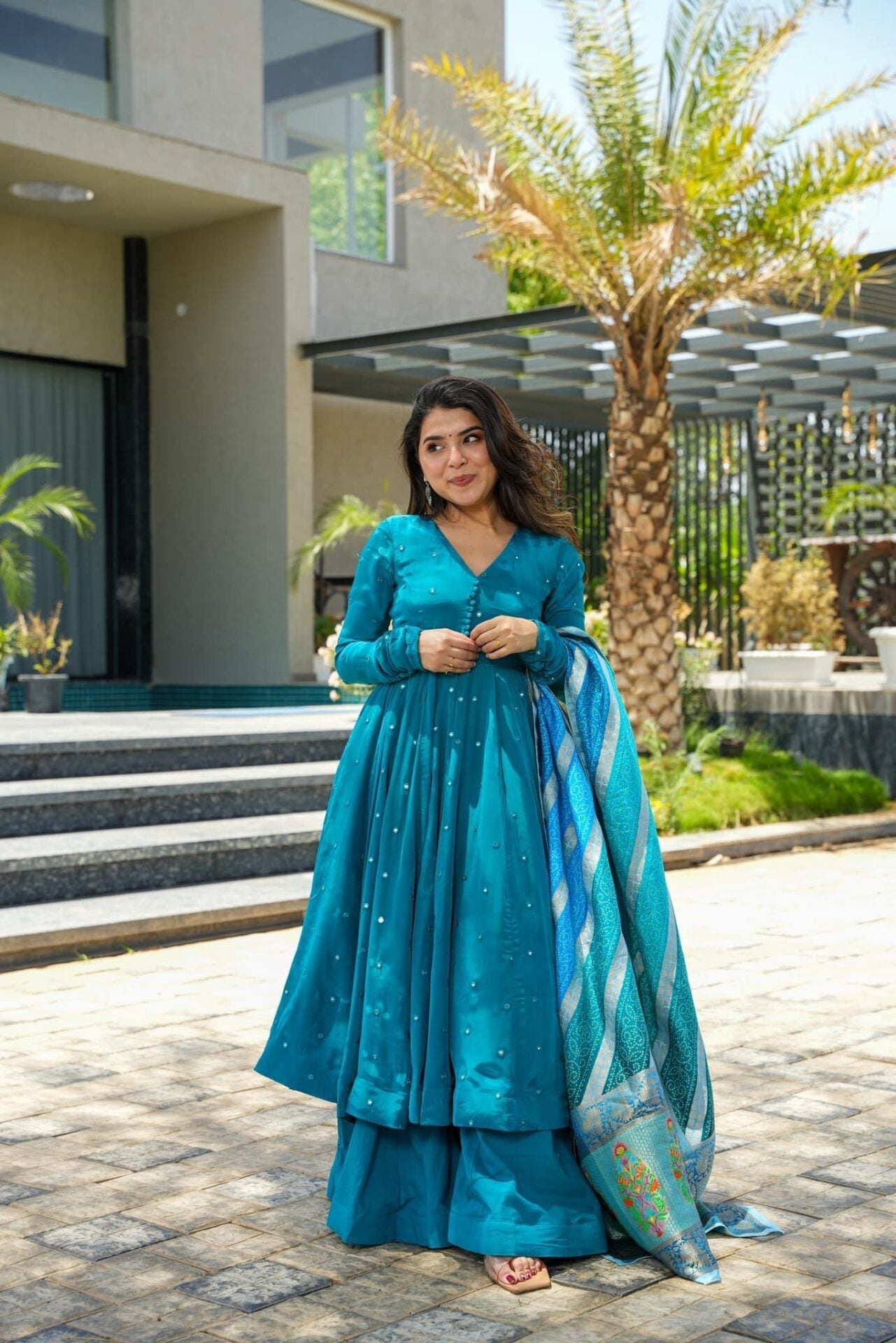Arra blue suit set