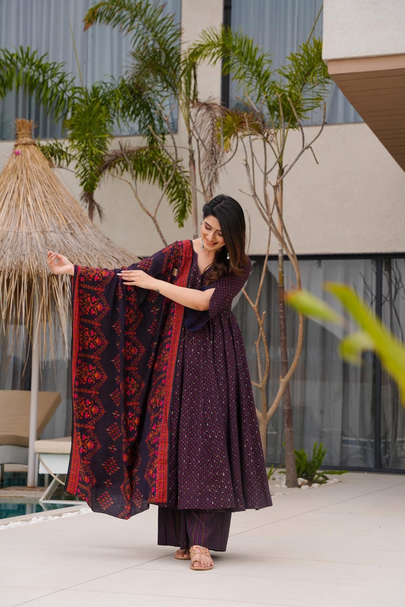 Anamika Muslin Suit Set