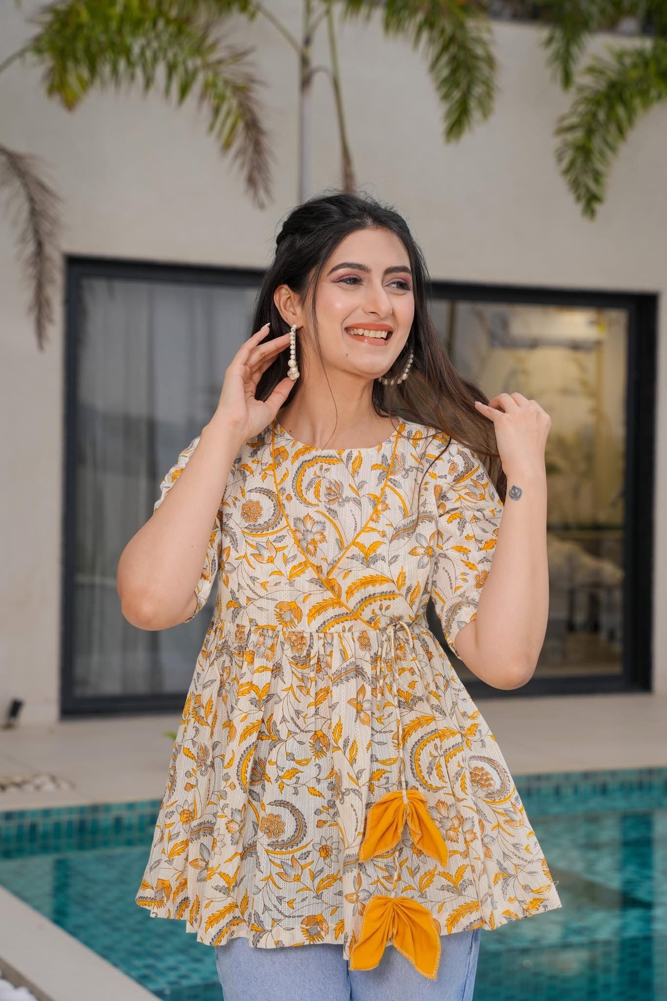 Sunflower Breeze Cotton Top